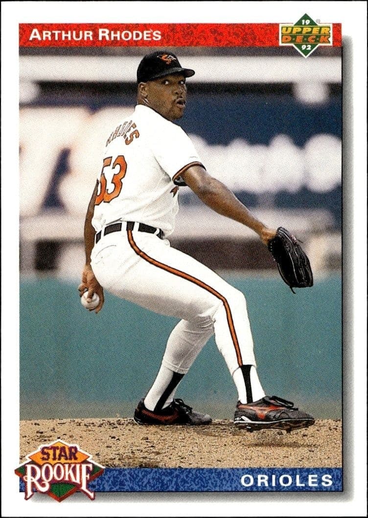 1992 Upper-Deck Arthur Rhodes Star #17 trading card