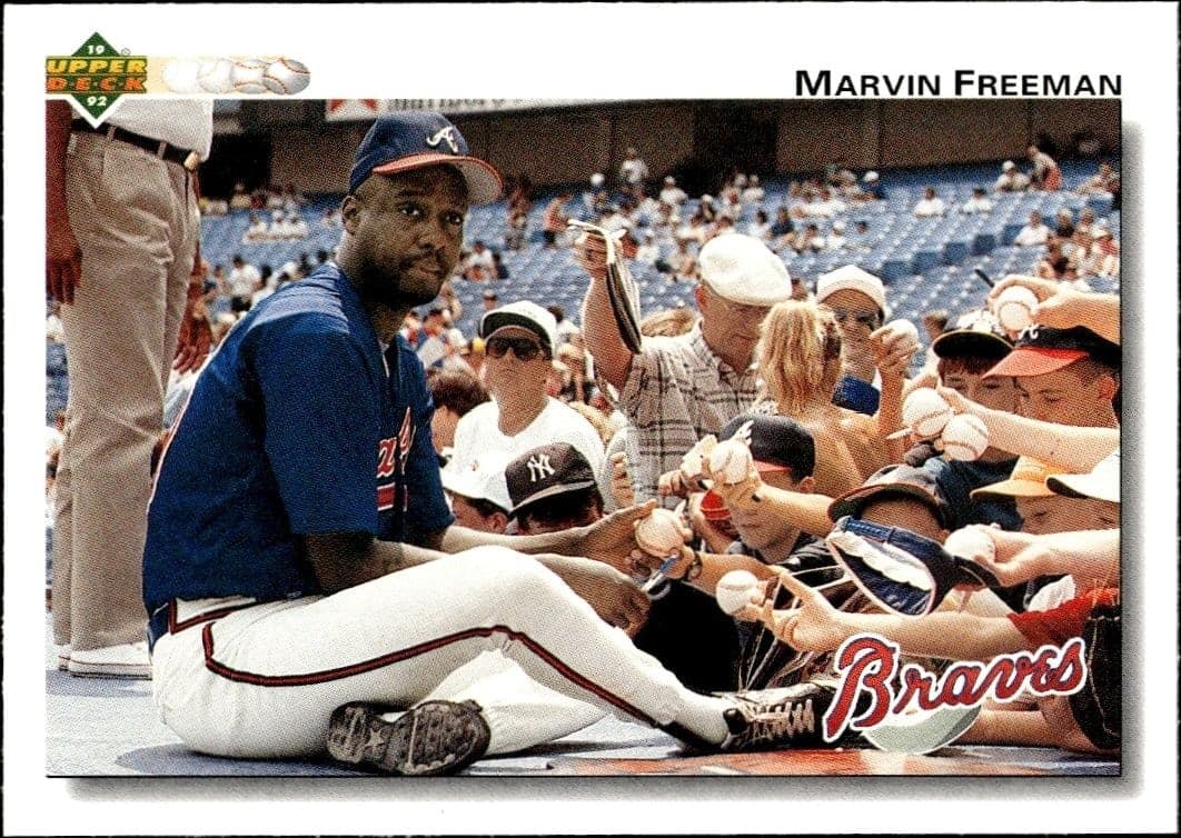 1992 Upper-Deck Low Number Marvin Freeman #491 trading card