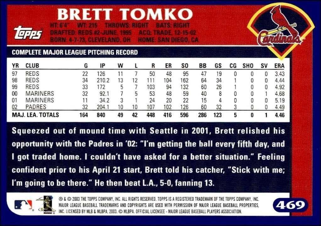 Brett Tomko - Back