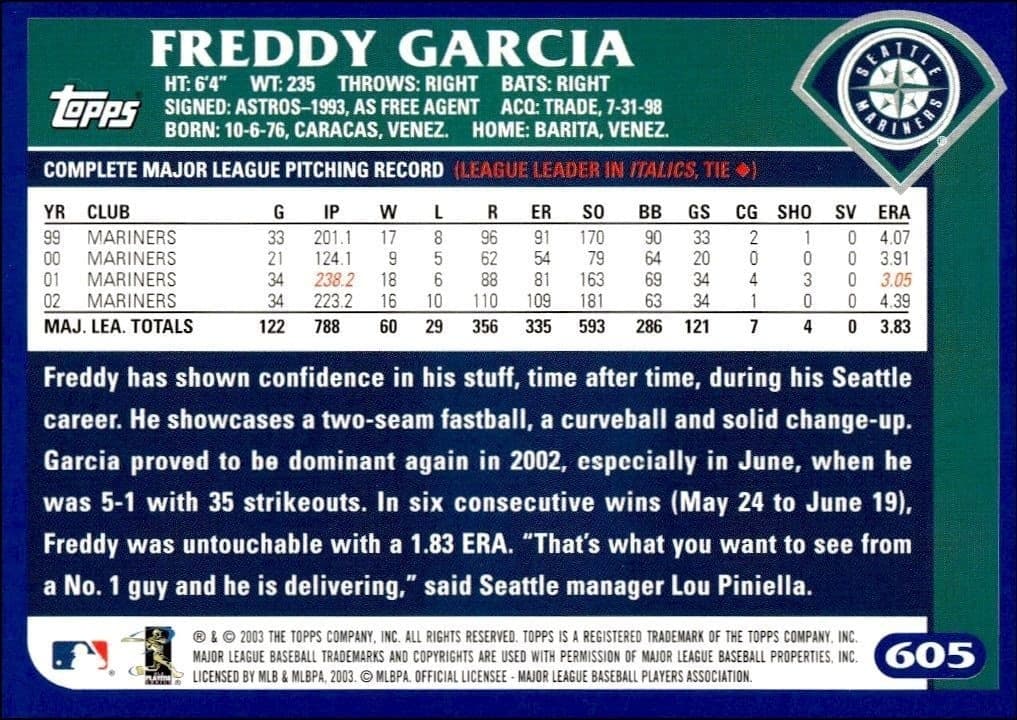 Freddy Adrian Garcia - Back