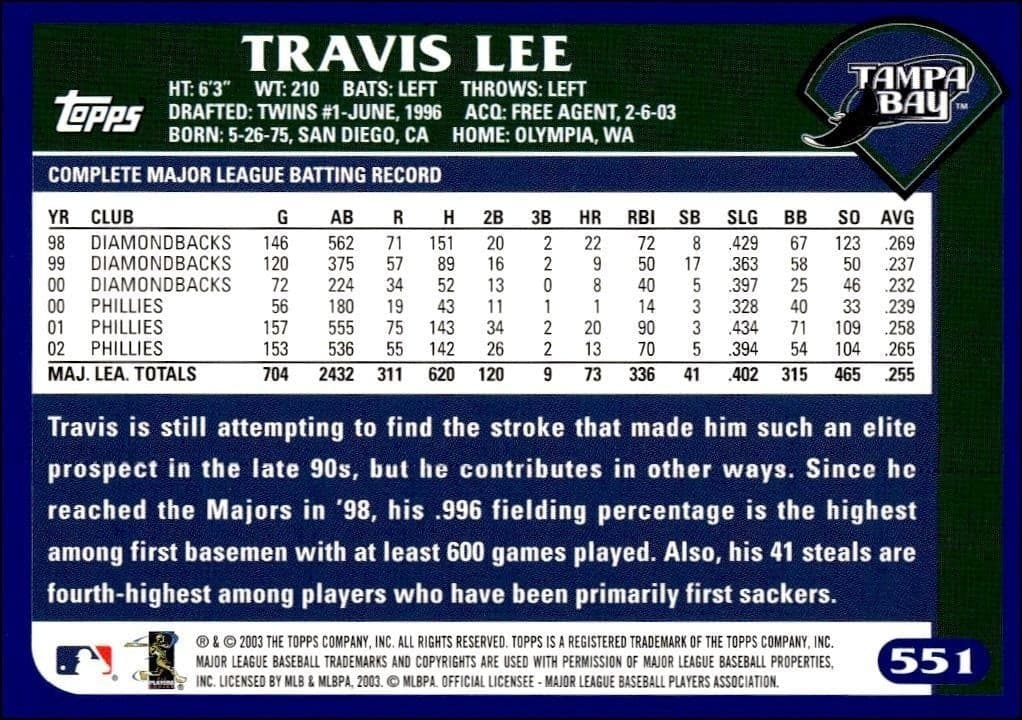 Travis Lee - Back