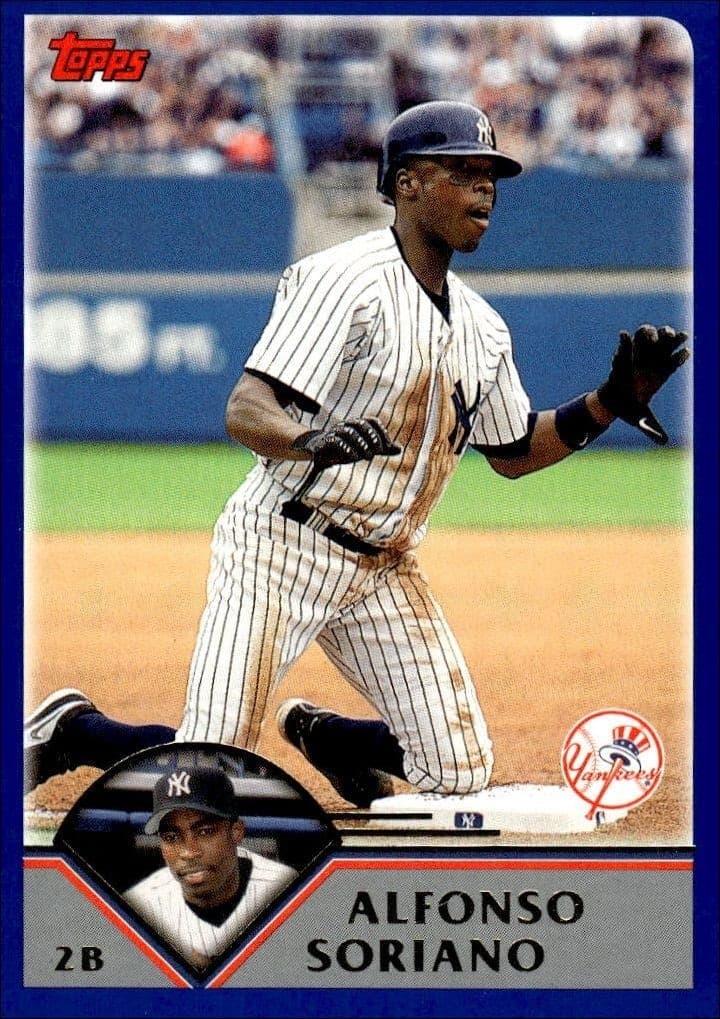 2003 Topps Series 1 Alfonso Soriano #90 trading card