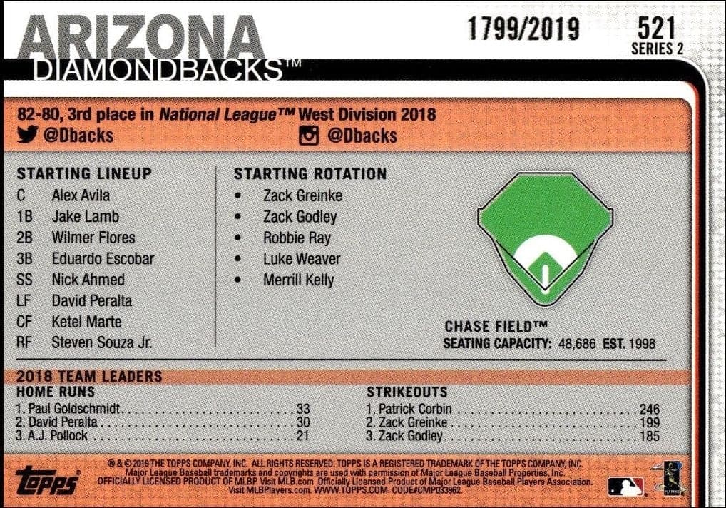 Chase Field - Back