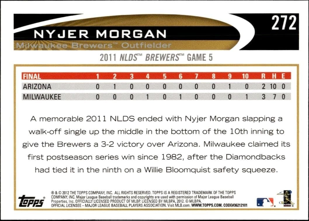Nyjer Morgan - Back