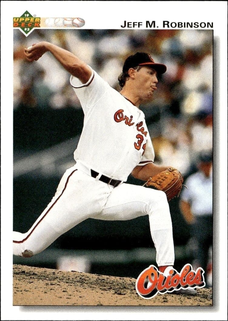 1992 Upper-Deck Low Number Jeff M. Robinson #320 trading card