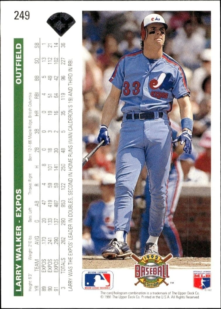 Larry Walker - Back