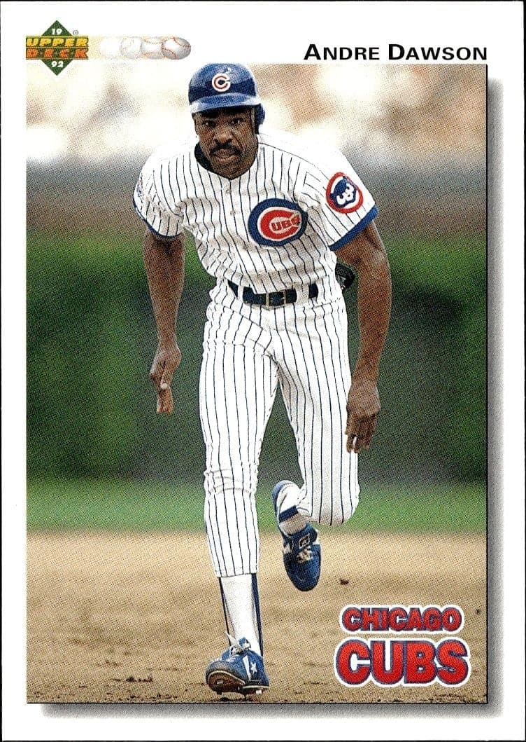 1992 Upper-Deck Low Number Andre Dawson #124 trading card