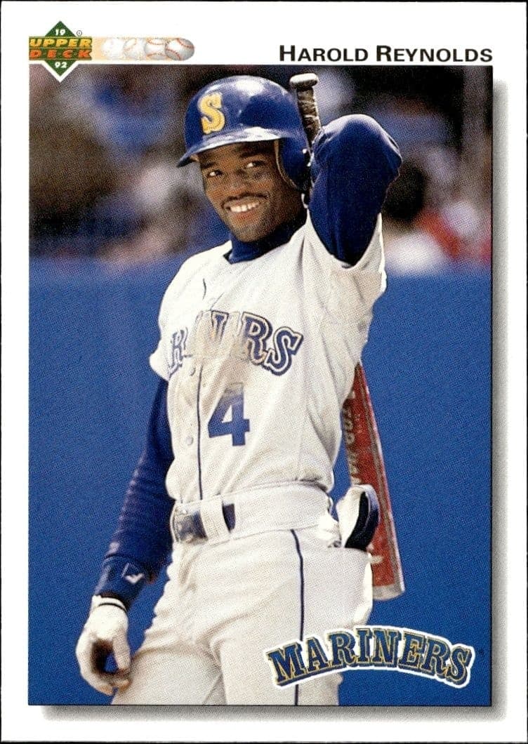 1992 Upper-Deck Low Number Harold Reynolds #314 trading card