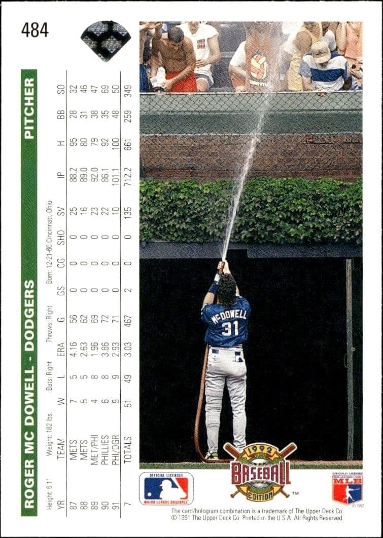 Roger McDowell - Back