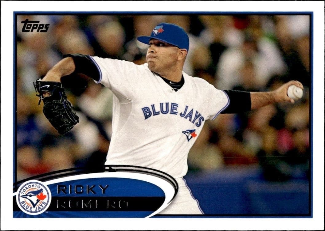 2012 Topps Series 2 Ricky Romero #594 trading card