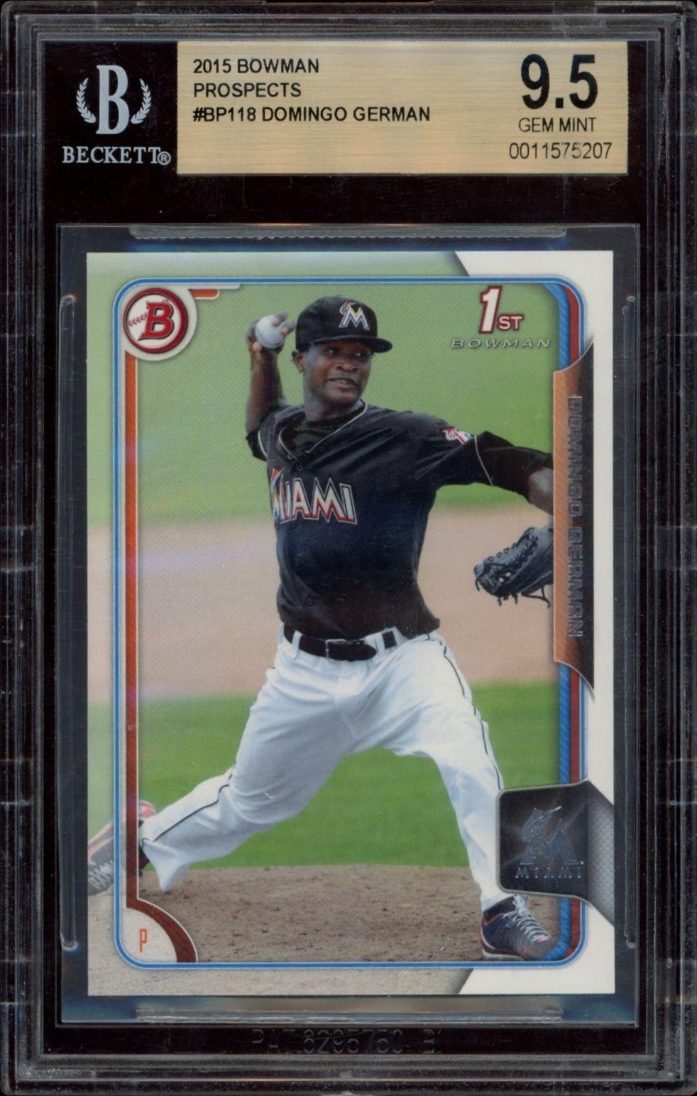 2015 Bowman Domingo German #BP118 trading card