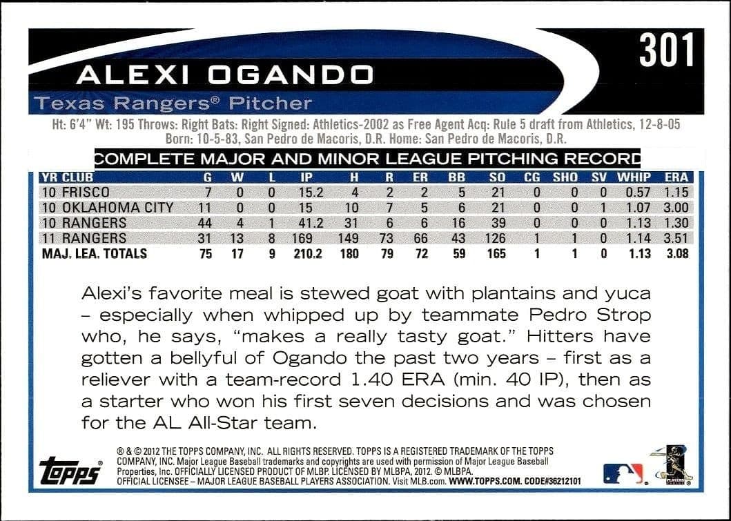 Alexi Ogando - Back