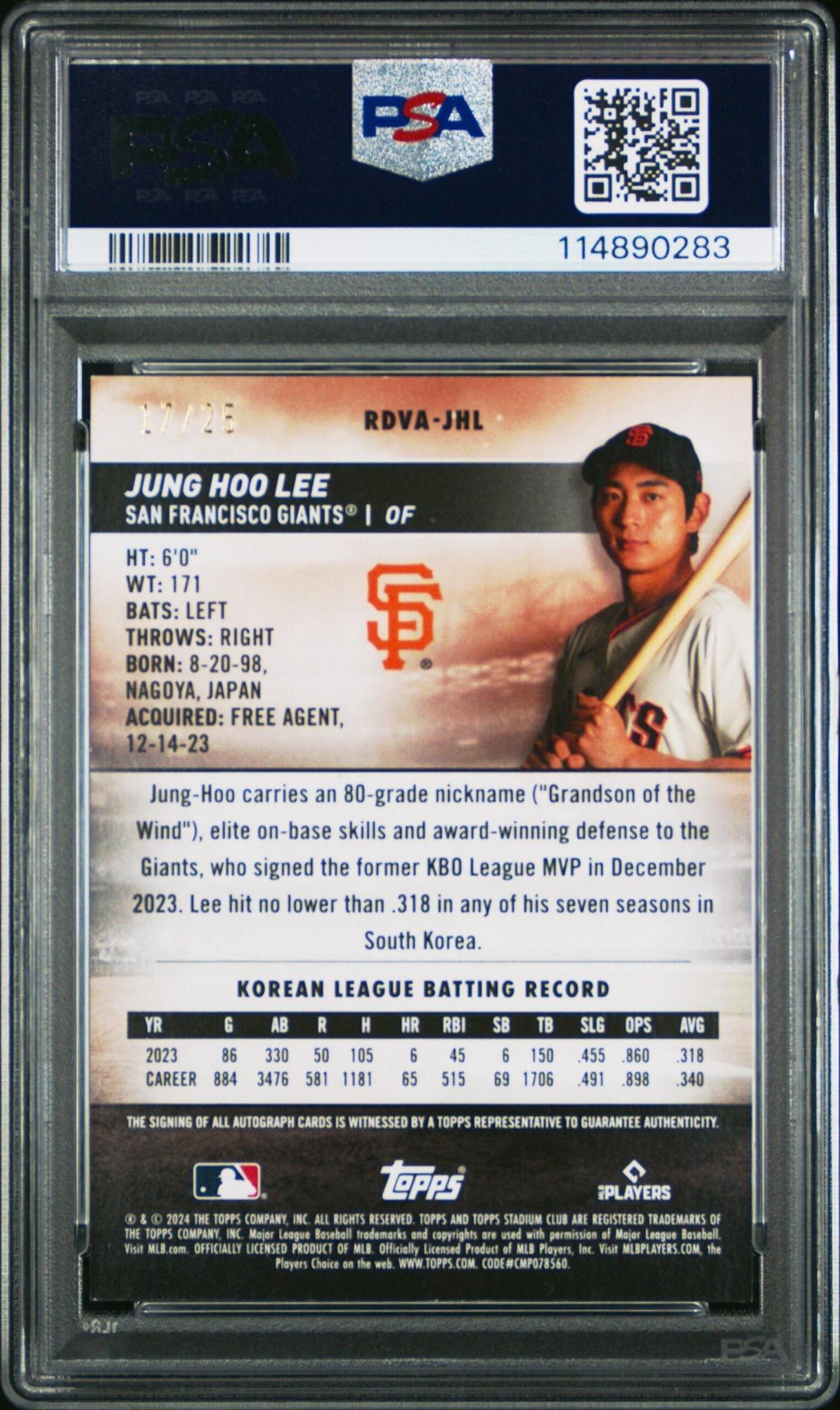 Jung Hoo Lee - Back