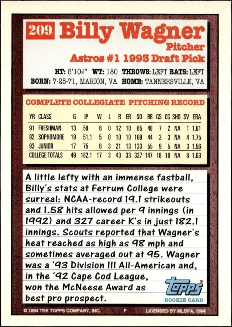 Billy Wagner - Back