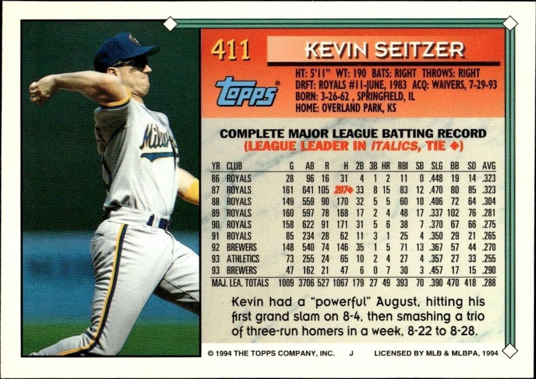 Kevin Seitzer - Back