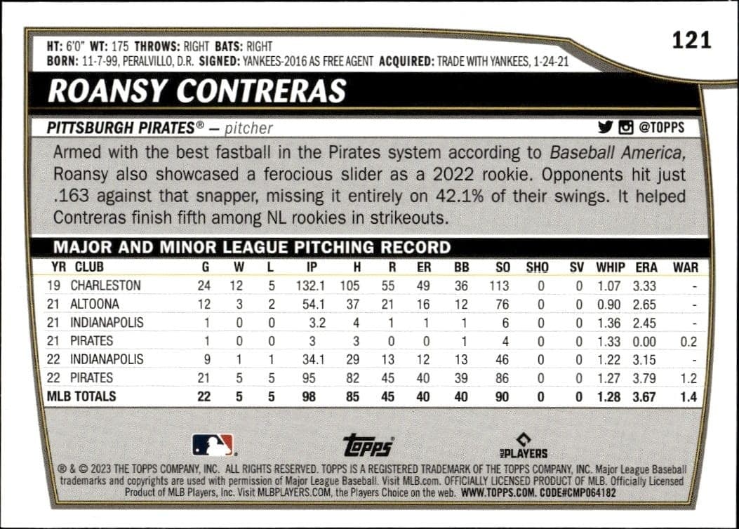 Roansy Contreras - Back