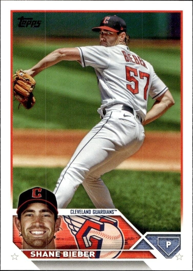2023 Topps Series 1 Shane Bieber #298 trading card