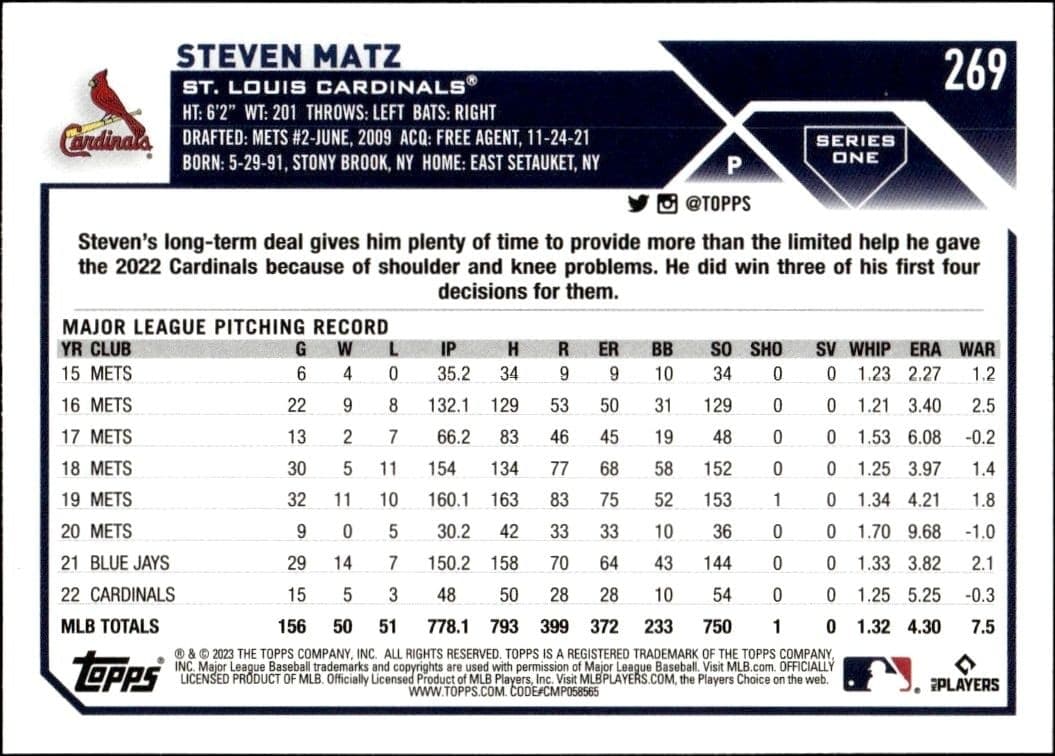 Steven Matz - Back