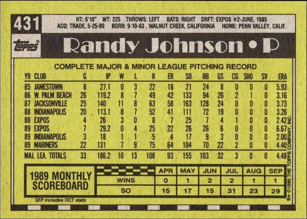 Randy Johnson - Back