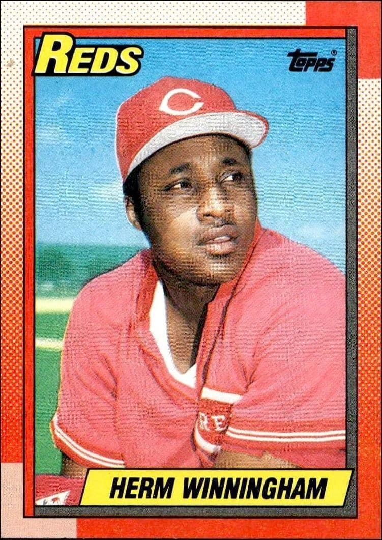 1990 Topps Herm Winningham #94 trading card