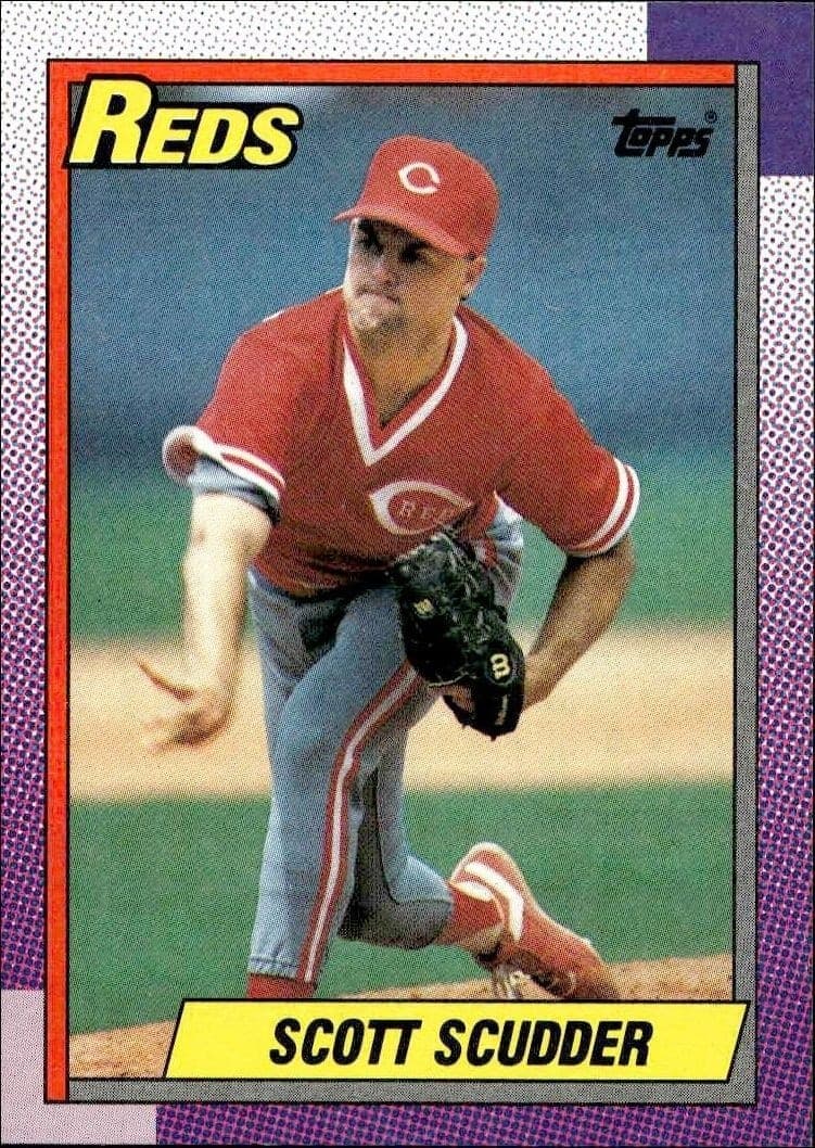 1990 Topps Scott Scudder #553 trading card