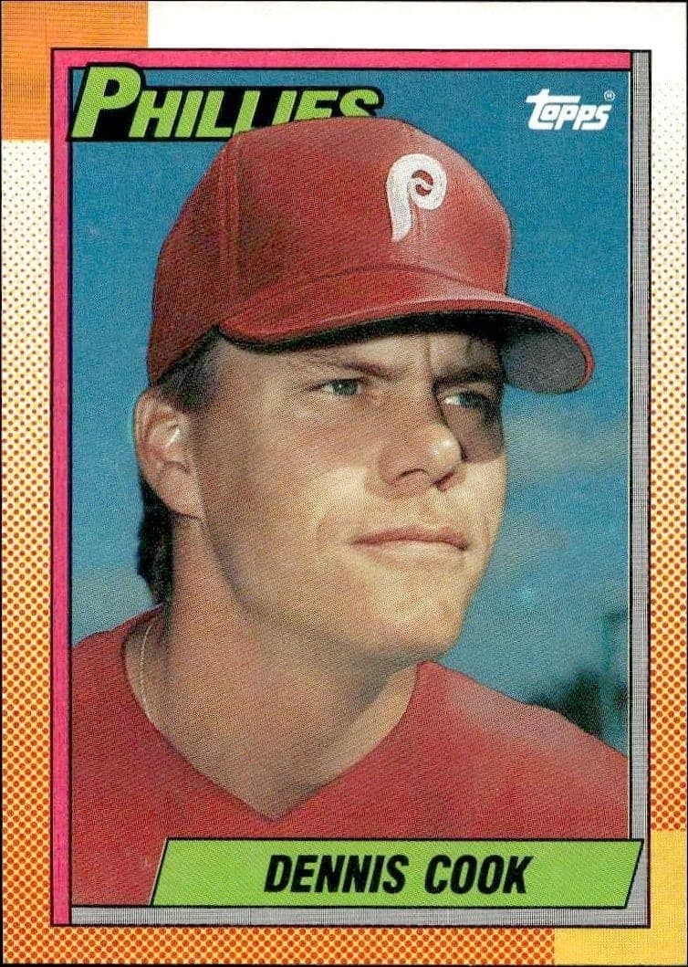 1990 Topps Dennis Cook #633 trading card