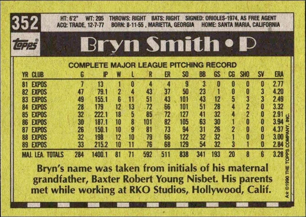 Bryn Smith - Back