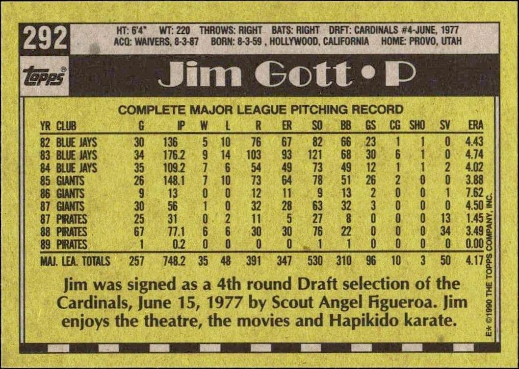 Jim Gott - Back