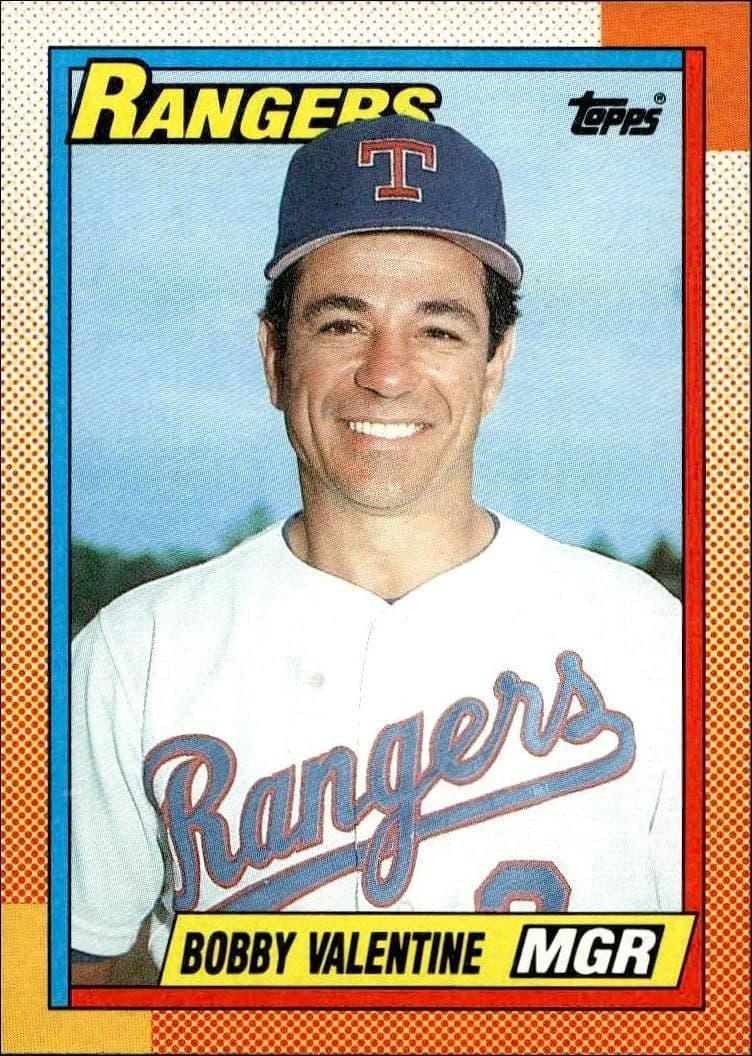 1990 Topps Bobby Valentine #729 trading card