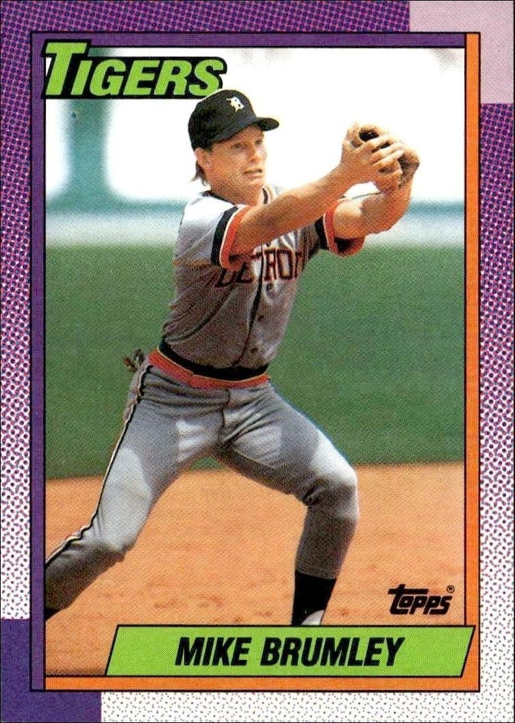 1990 Topps Mike Brumley #471 trading card