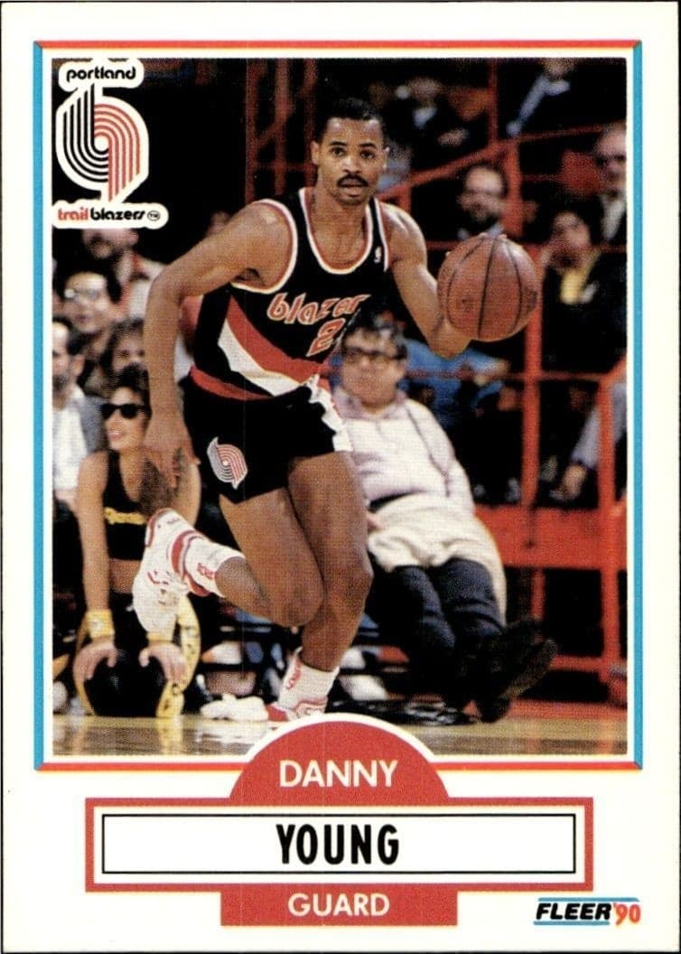 1990-91 Fleer Danny Young #161 trading card