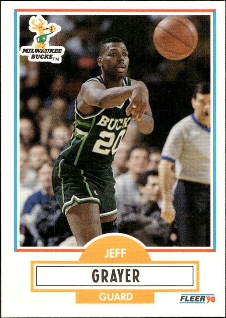 1990-91 Fleer Jeff Grayer #104 trading card