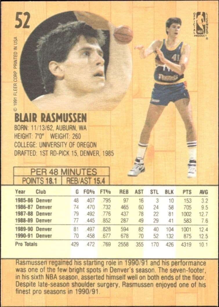 Blair Rasmussen - Back