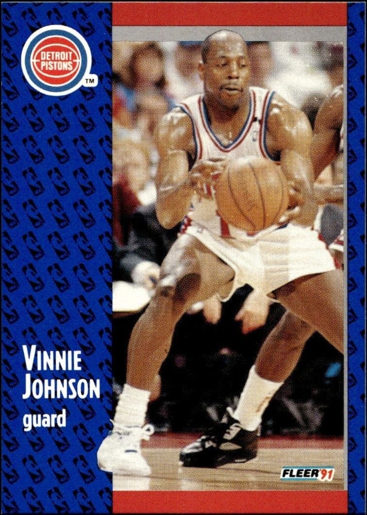 1991-92 Fleer Vinnie Johnson #61 trading card