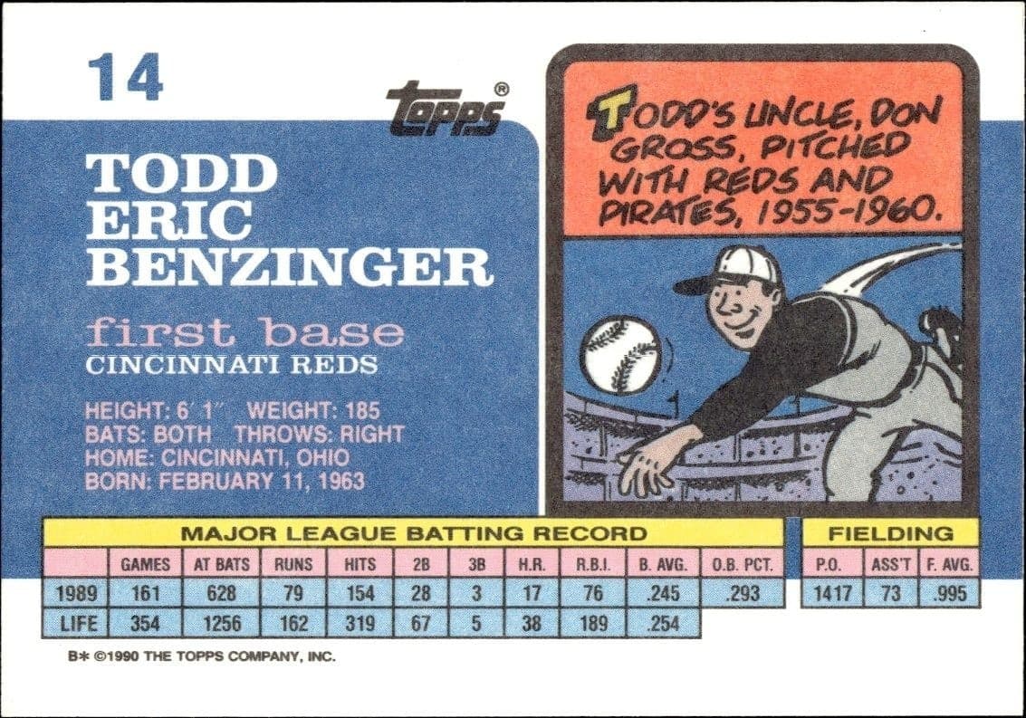 Todd Benzinger - Back