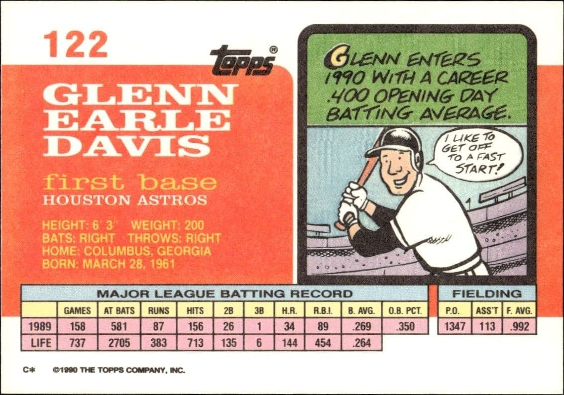 Glenn Davis - Back