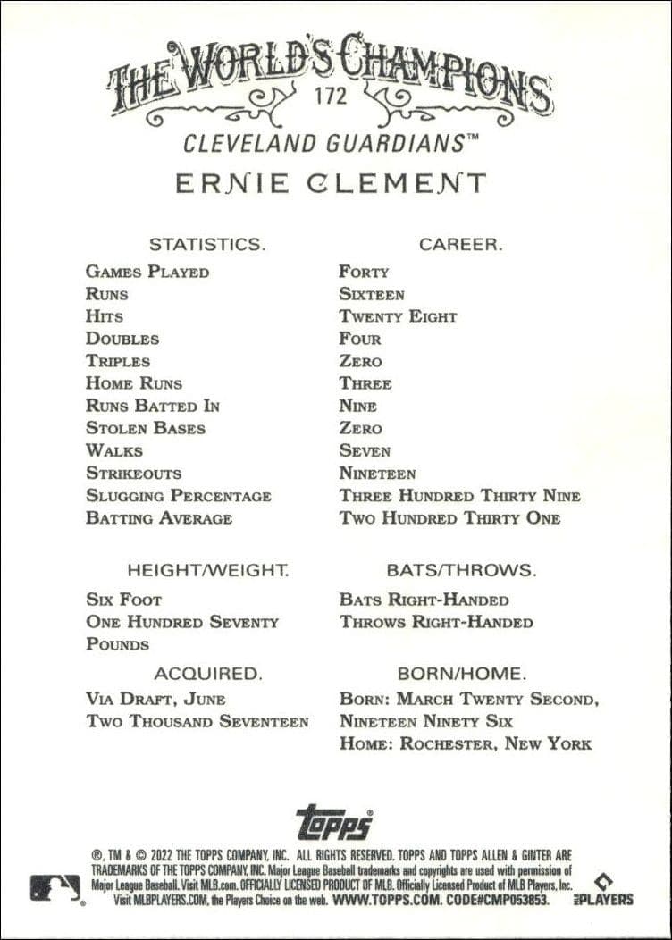 Ernie Clement - Back