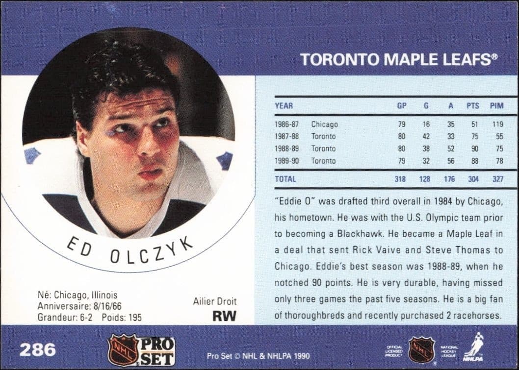 Ed Olczyk - Back