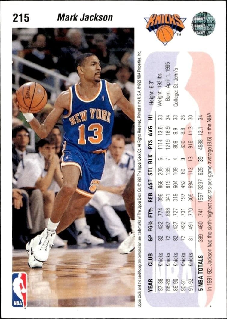 Mark Jackson - Back