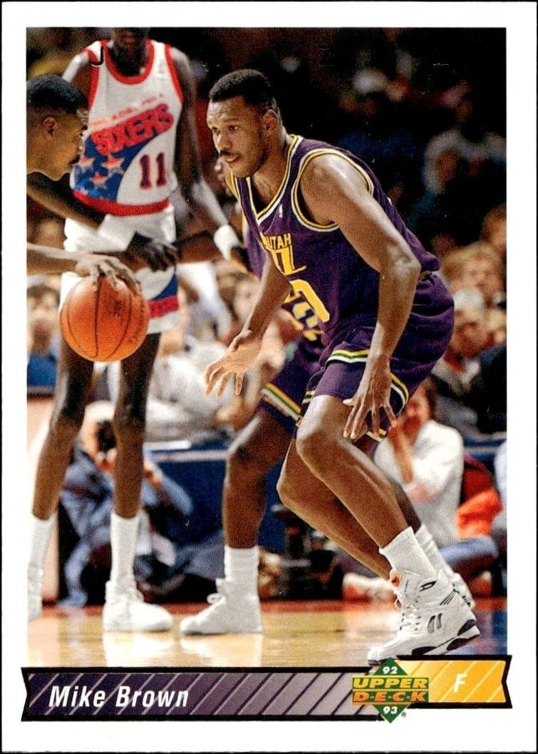 1992-93 Upper-Deck Mike Brown #118 trading card