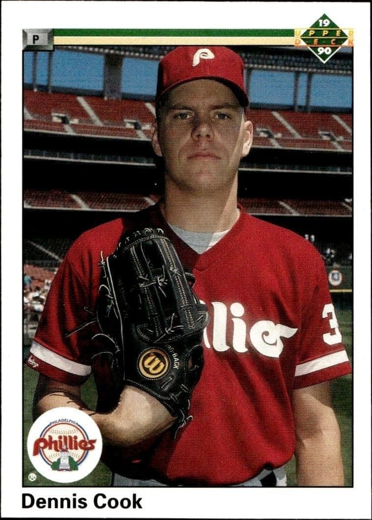 1990 Upper-Deck Low Number Dennis Cook #71 trading card