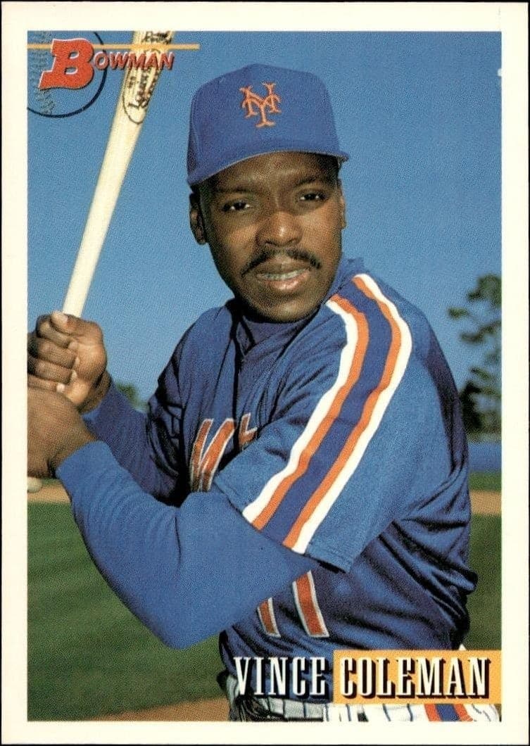 1993 Bowman Vince Coleman #186 trading card