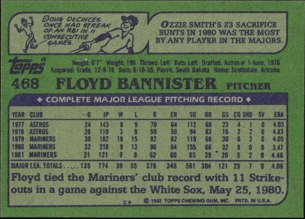 Floyd Bannister - Back