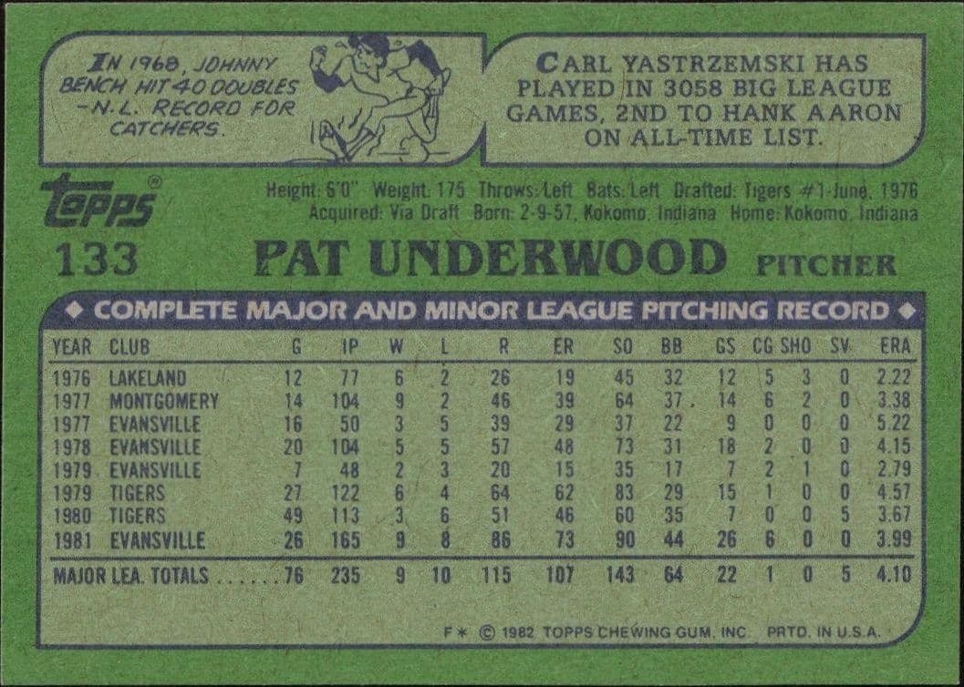 Pat Underwood - Back