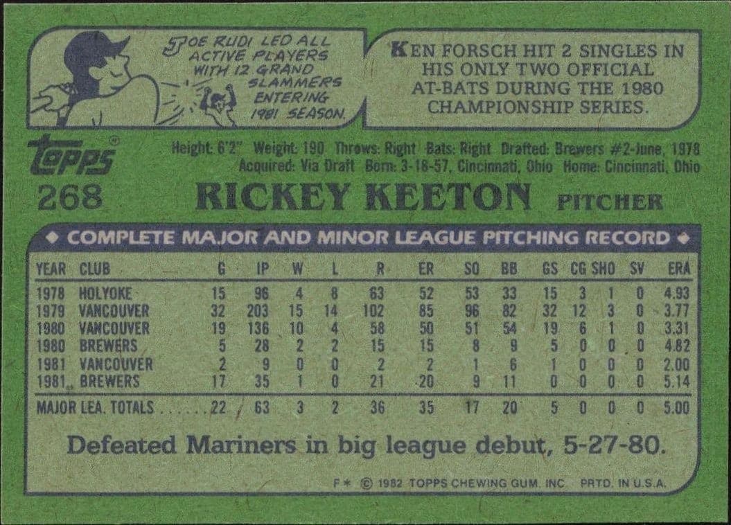 Rickey Keeton - Back