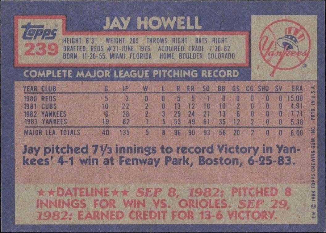 Jay Howell - Back
