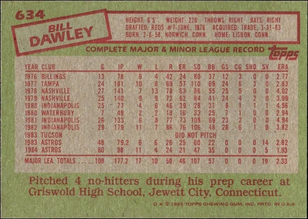 Bill Dawley - Back
