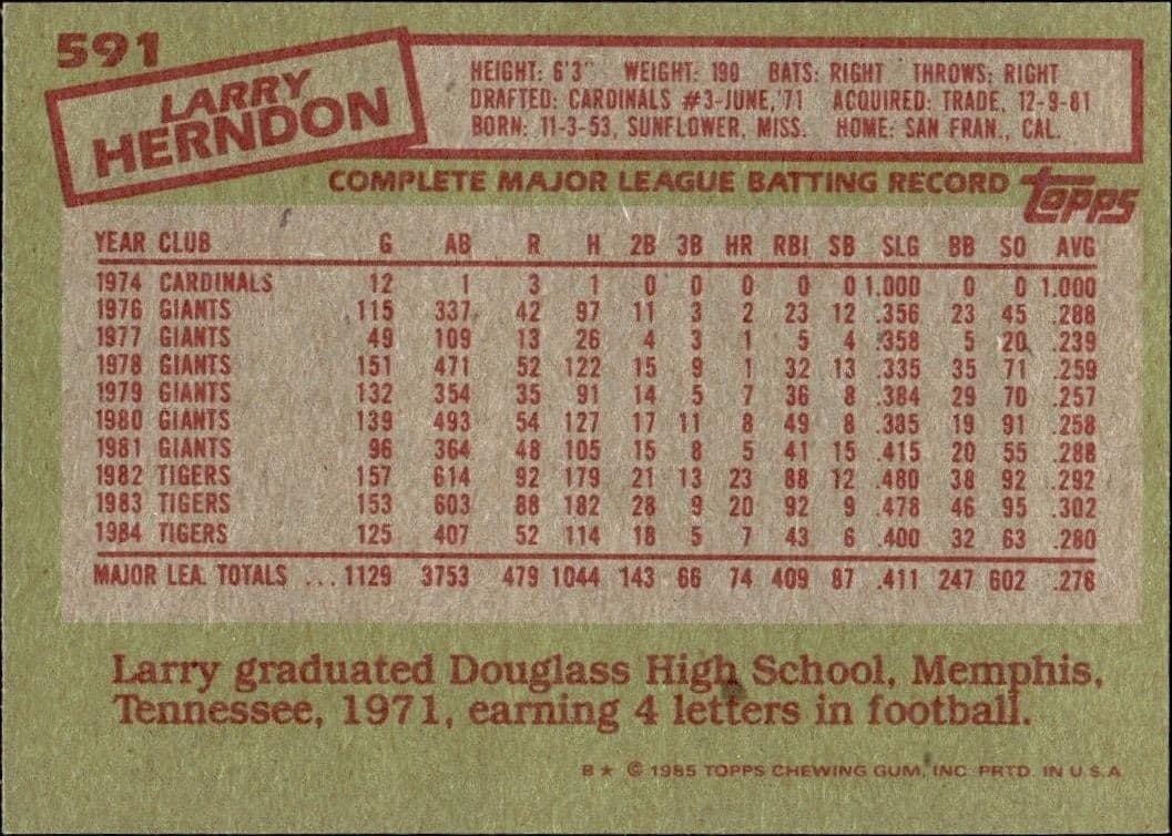 Larry Herndon - Back
