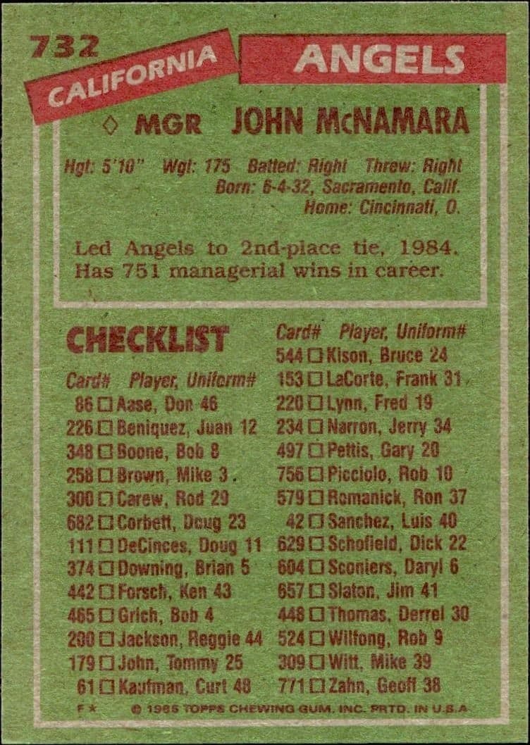 John McNamara - Back
