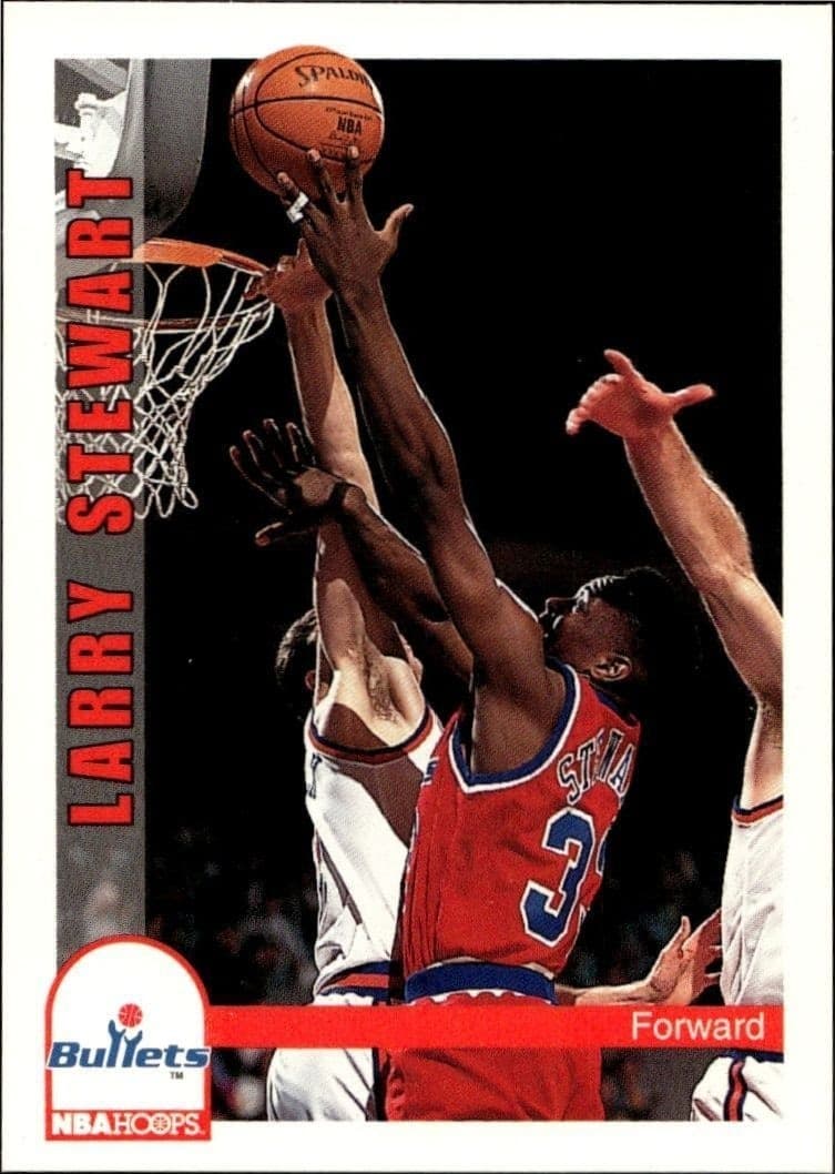 1992-93 Skybox NBA Hoops Larry Stewart #238 trading card
